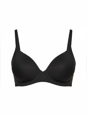 Skims Fits Everybody Unlined Underwire Demi Bra Onyx Black 32DDDD NWT